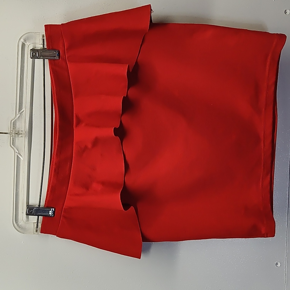 Women's Candies Red Peplum Mini Skirt Size M